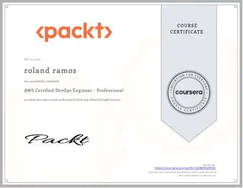 AWS Certified DevOps Engineer - Professional certificate